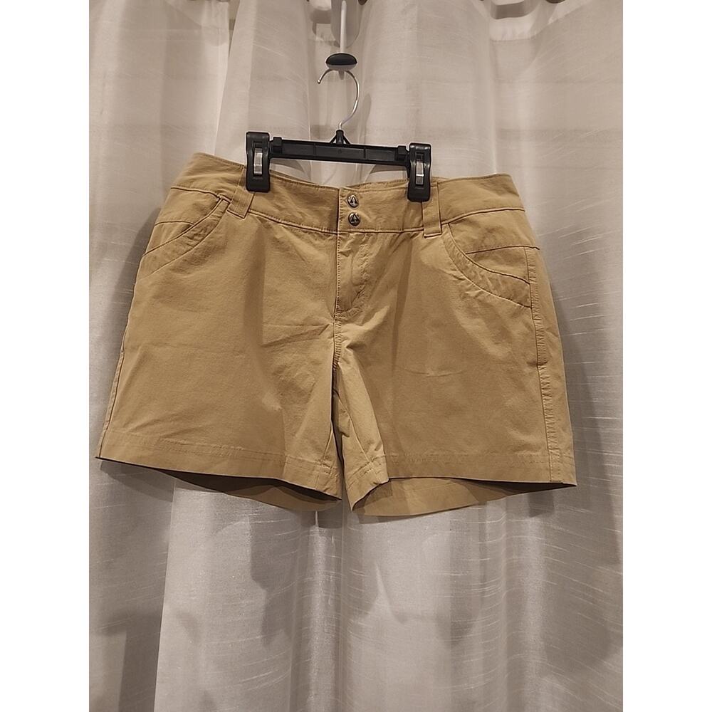 Ascend Womens Lightweight Hiking /travel Shorts. Tan. Size 4. 5" Inseam Size 4